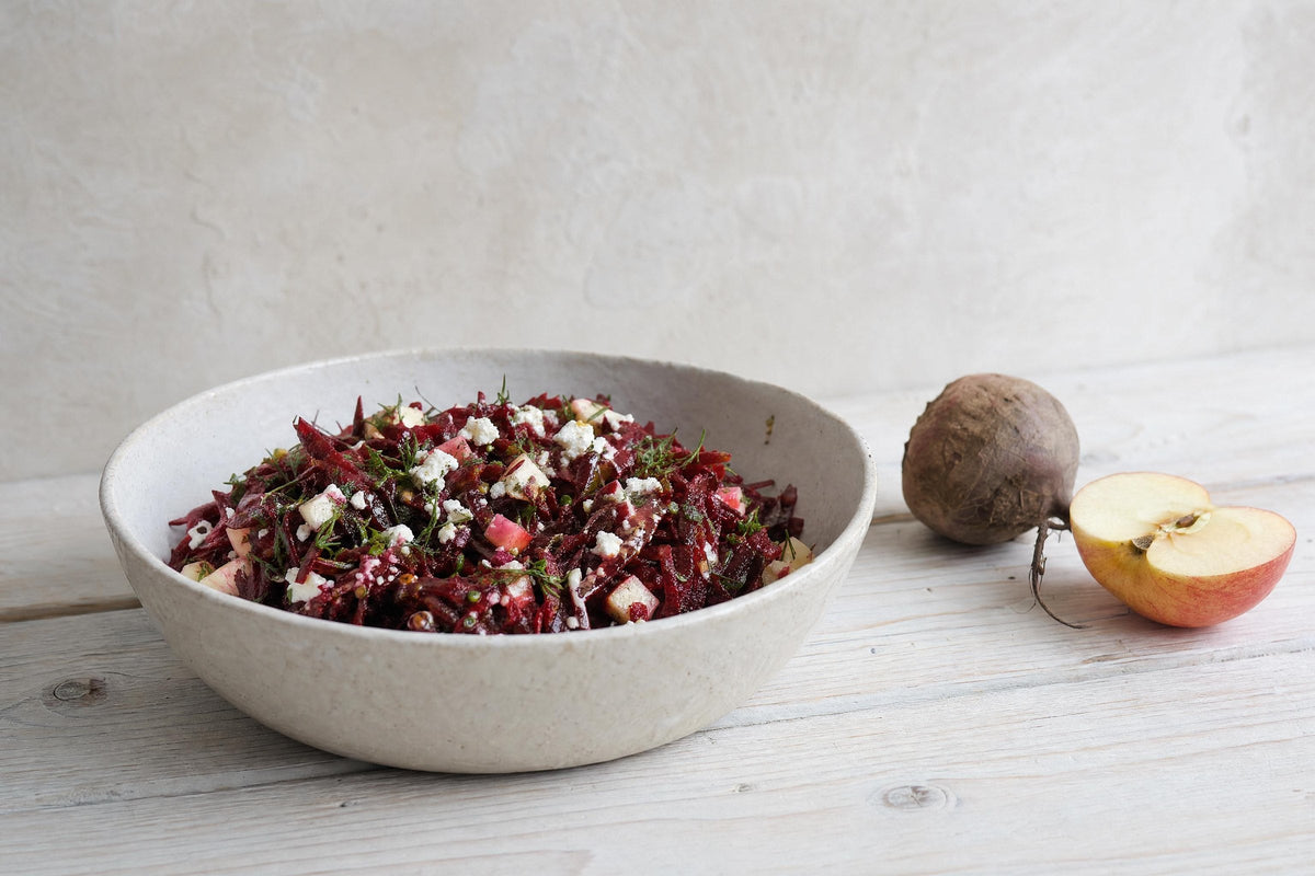 Rote Bete Salat mit Honig-Senf-Dressing