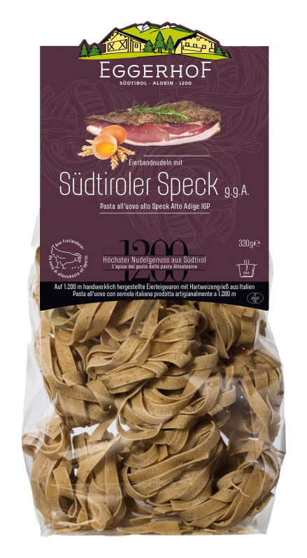 Südtiroler Speck Nudeln – Eggerhof Südtirol