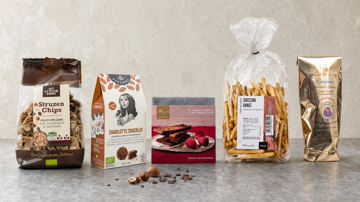 Snacks & Süßes – Schokolade, Kekse & Grissini | Leni & Hans