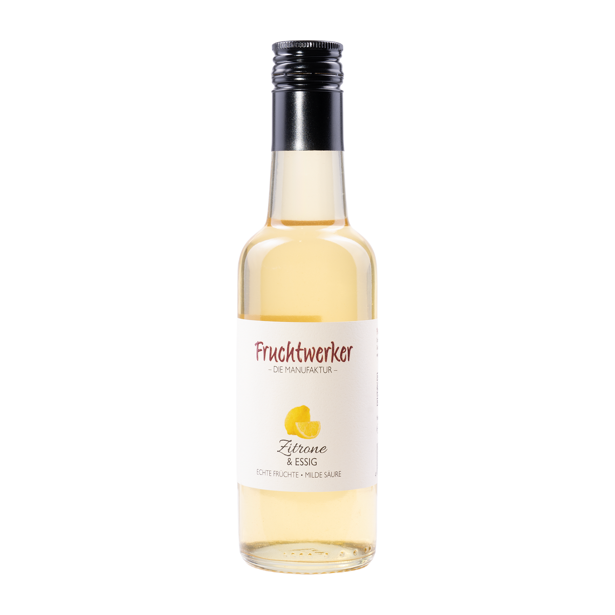 Zitrone & Essig von Fruchtwerker – 250 ml Flasche