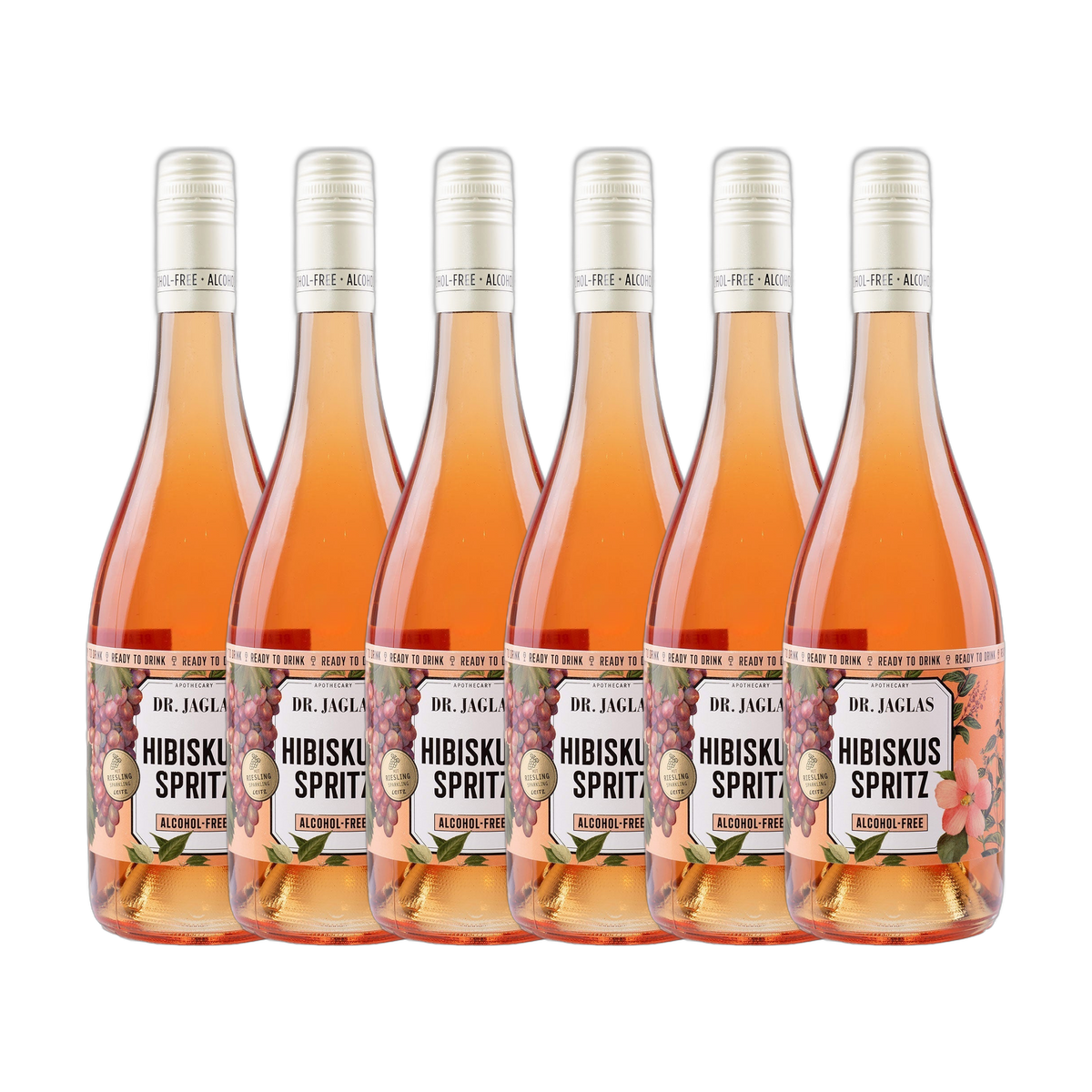 Hibiskus Spritz alkoholfrei – 6er-Set