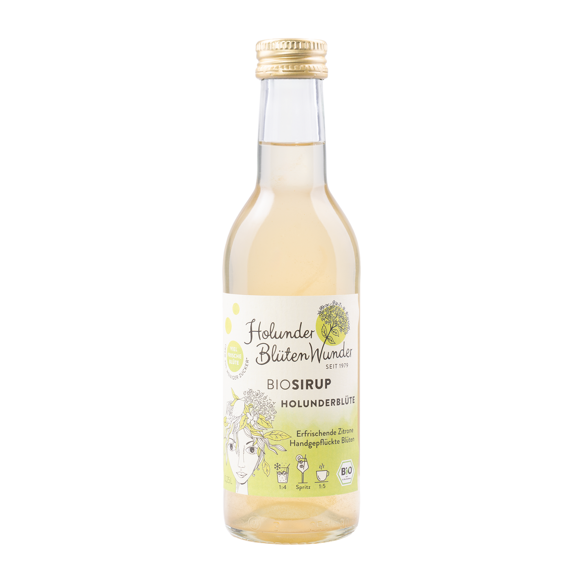 HolunderBlütenWunder Bio-Sirup Holunderblüte 250 ml