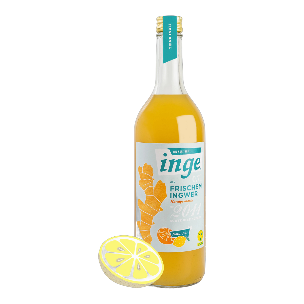 inge Ingwersirup 700 ml, Vorderseite