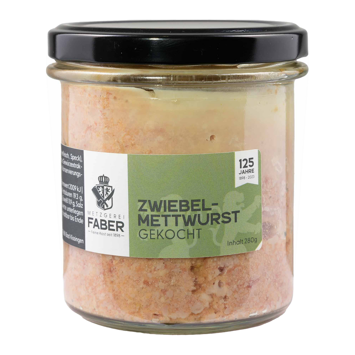 Kochmettwurst mit Zwiebeln von Feinkost Faber