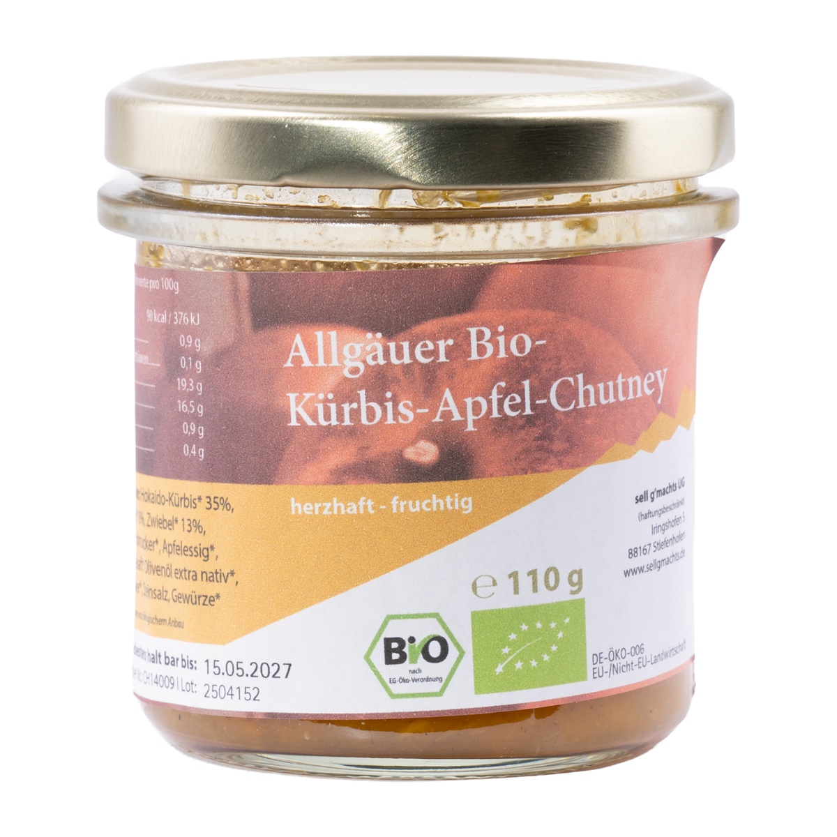 Allgäuer Bio Kürbis-Apfel Chutney